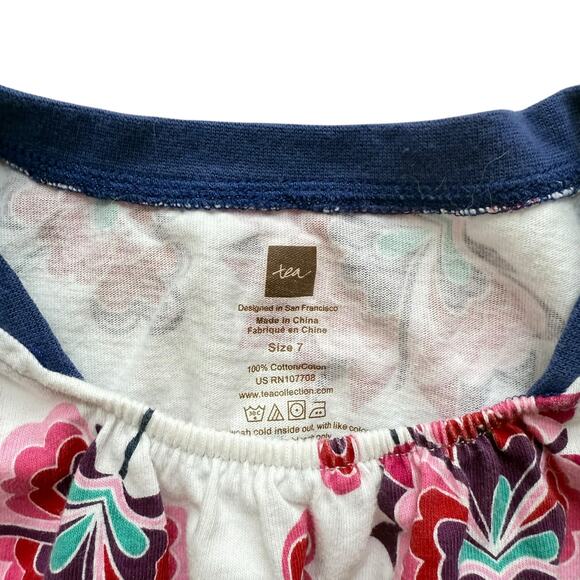 Tea Collection China Floral Dress Size 7 - Picture 4 of 5